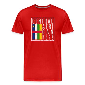 Central African Republic - Men's Premium Organic T-Shirt - red - Front - Damien (186cm)