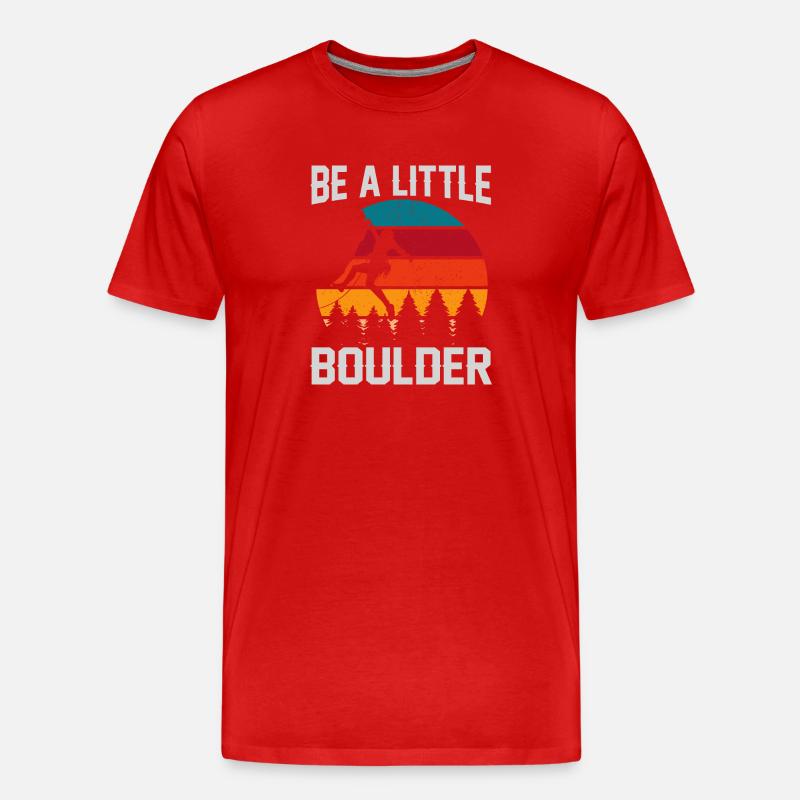 Sei ein kleines Geschenk Klettersteiger - Männer Premium Bio T-Shirt - Rot