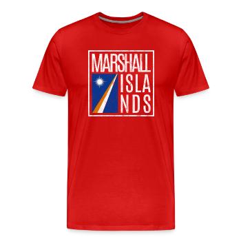 Marshall Islands - Men's Premium Organic T-Shirt - red - Front - Damien (186cm)