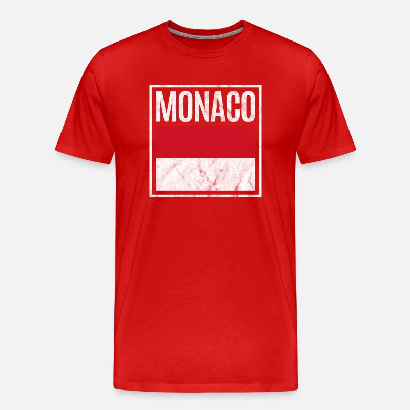 Monaco - Männer Premium Bio T-Shirt - Rot
