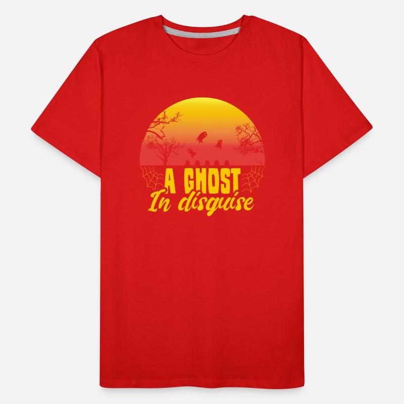 Halloween Geist Süsses oder Saures Männer Premium Bio T-Shirt
