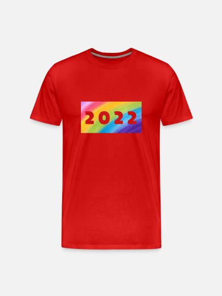 Pride 2022 - Männer Premium Bio T-Shirt - Rot