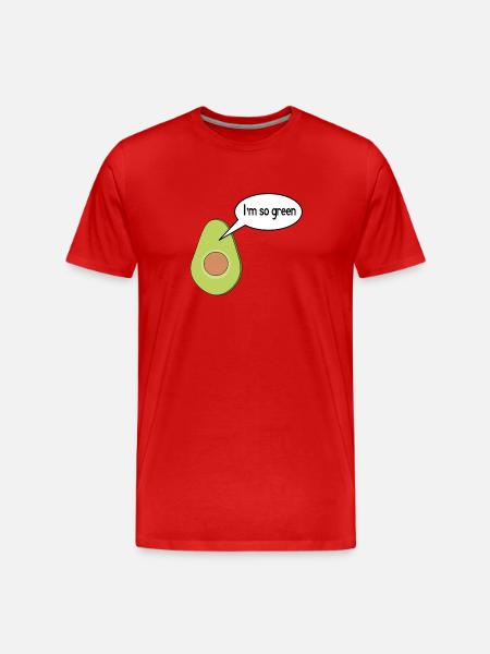 I m so green - Men's Premium Organic T-Shirt - red