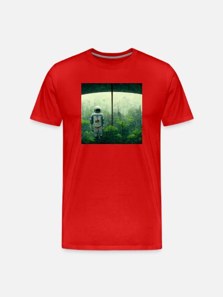 Lonely Voyager 013 - Männer Premium Bio T-Shirt - Rot
