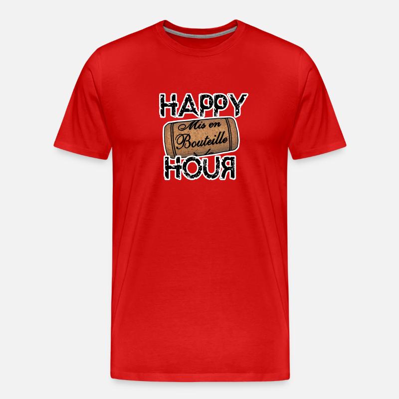 Der Aperitif-Stopper - Männer Premium Bio T-Shirt - Rot