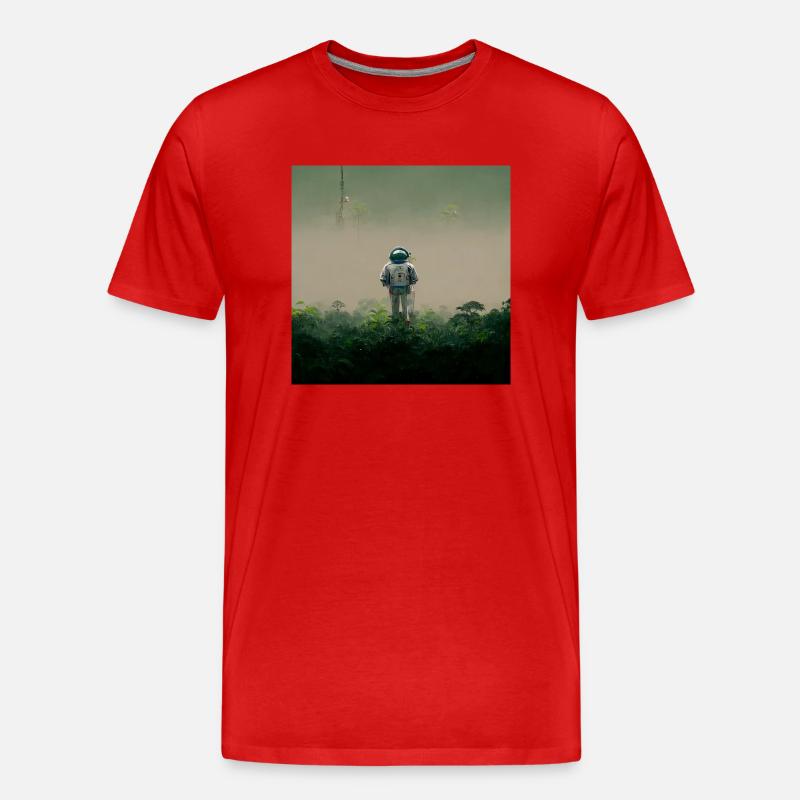 Lonely Voyager 059 - Männer Premium Bio T-Shirt - Rot