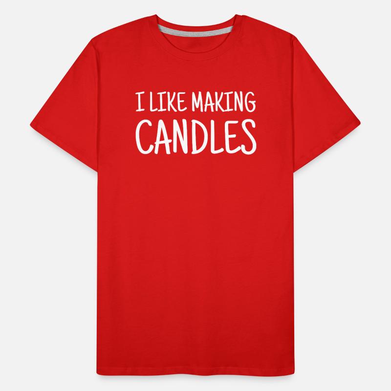 Candle Making Kerzen Männer Premium Bio T-Shirt