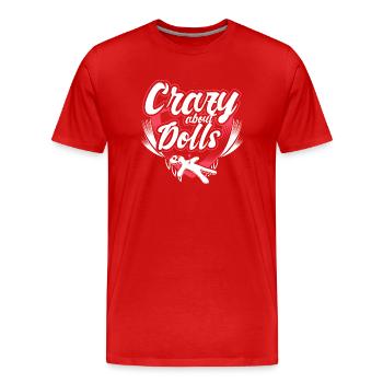 Poupée vaudou Drôle de dicton Cadeau - T-shirt bio Premium Homme - rouge - Devant - Damien (186cm)