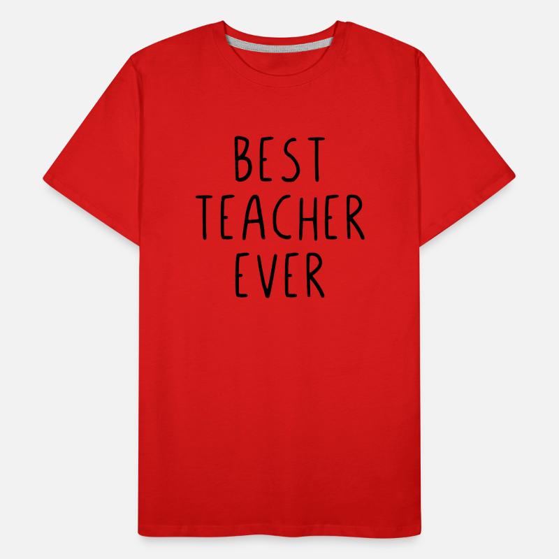 Meilleur professeur de tous les temps T-shirt bio Premium Homme