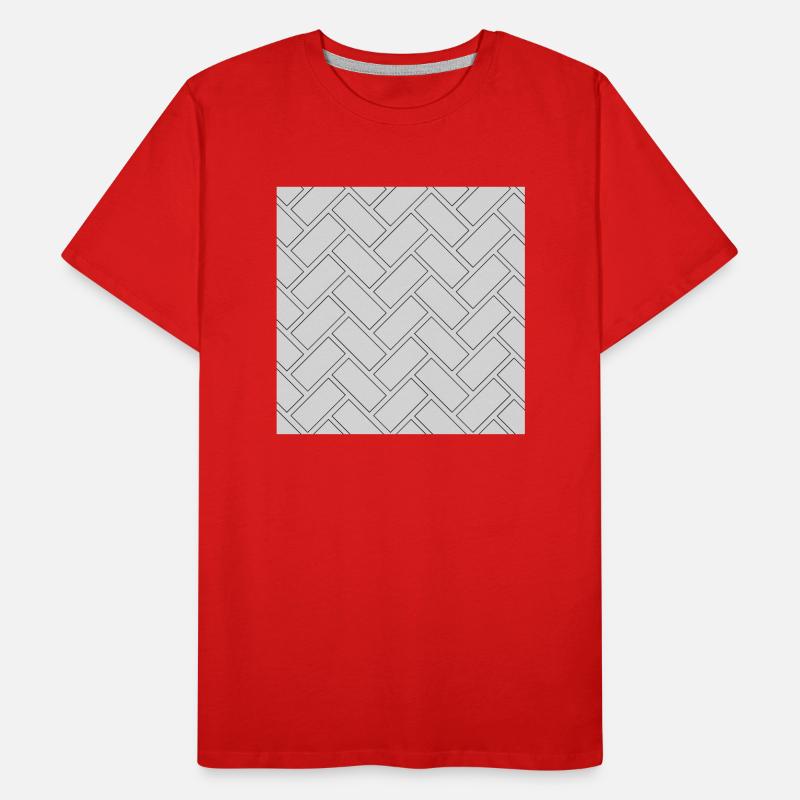 Rectangle tiles seamless pattern Men's Premium Organic T-Shirt