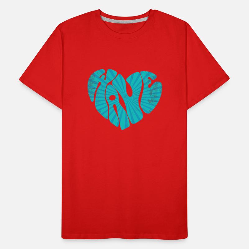 Wave Männer Premium Bio T-Shirt