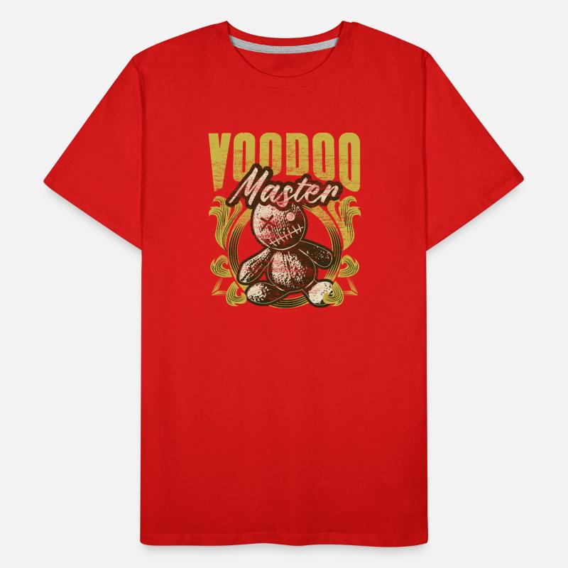 Voodoo Puppe Spruch Geschenkidee Männer Premium Bio T-Shirt