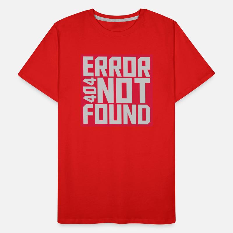 Error 404 not found Männer Premium Bio T-Shirt