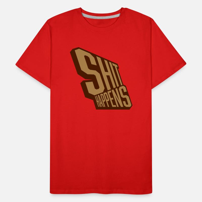 La merde arrive devise détendue T-shirt bio Premium Homme