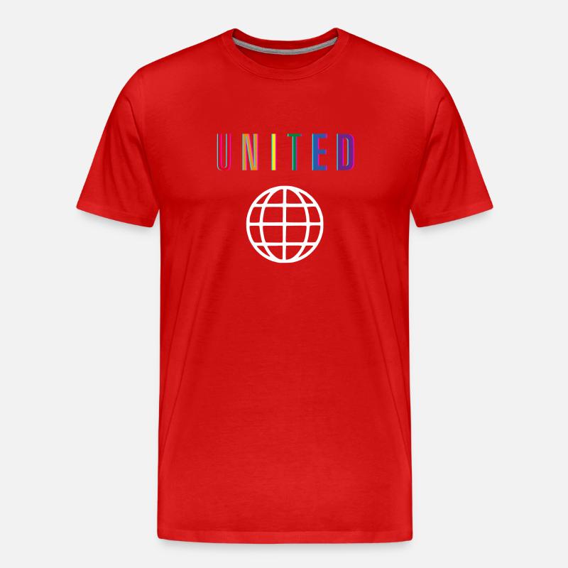 United - Delay - Front only - Männer Premium Bio T-Shirt - Rot