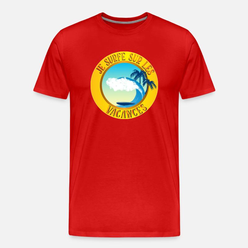 offene Stelle - Männer Premium Bio T-Shirt - Rot
