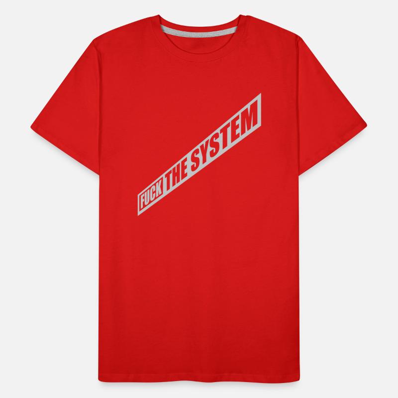 La révolution baise le système T-shirt bio Premium Homme
