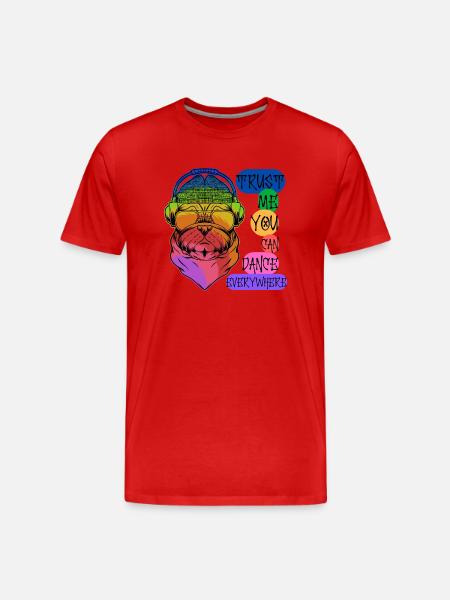 Croyez-moi, vous pouvez danser partout - T-shirt bio Premium Homme - rouge