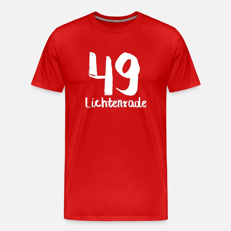 49 lichtenrade - Männer Premium Bio T-Shirt - Rot