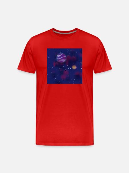 Mars - Men's Premium Organic T-Shirt - red
