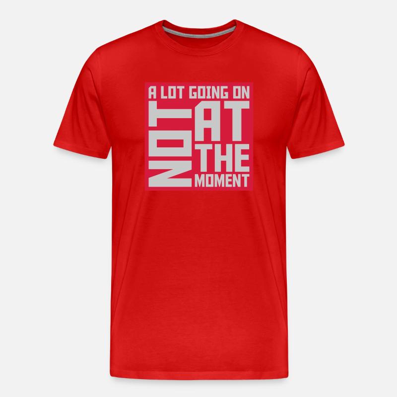 Not much going on - Männer Premium Bio T-Shirt - Rot