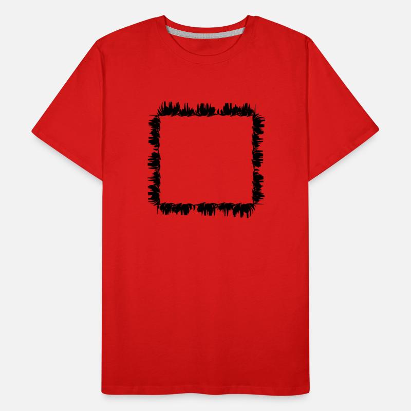 square square frame grass Men's Premium Organic T-Shirt