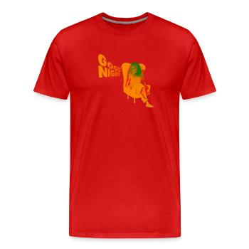 GUTE NACHT - Männer Premium Bio T-Shirt - Rot - Vorne - Damien (186cm)