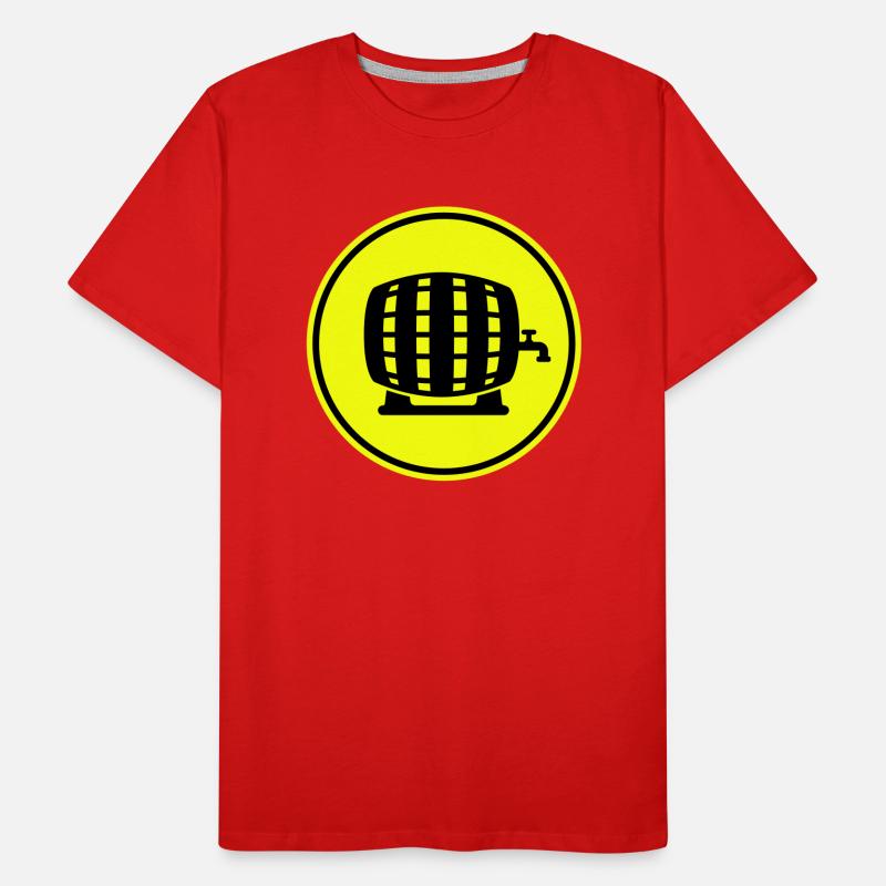 Bierfass Männer Premium Bio T-Shirt