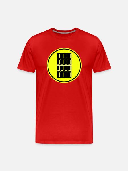 Chocolate Icon Symbol - Men's Premium Organic T-Shirt - red