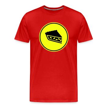 Tarte aux pommes - T-shirt bio Premium Homme - rouge - Devant - Damien (186cm)