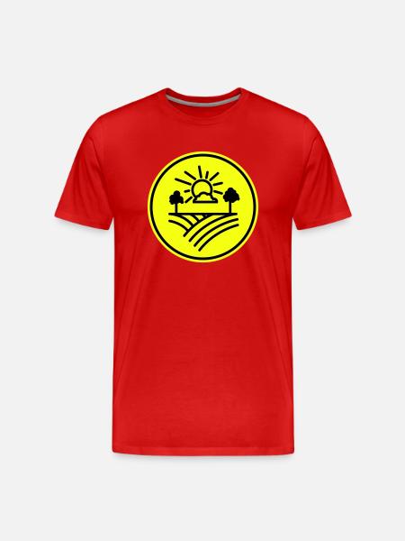 Farm Farmer - Men's Premium Organic T-Shirt - red