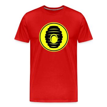 Imker Icon honig - Männer Premium Bio T-Shirt - Rot - Vorne - Damien (186cm)