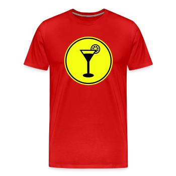 Tequilla alcohol - Men's Premium Organic T-Shirt - red - Front - Damien (186cm)