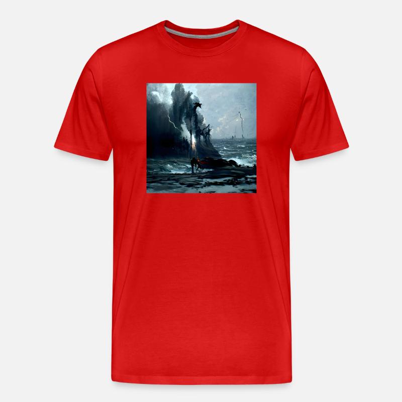enterinvalhalla - Männer Premium Bio T-Shirt - Rot