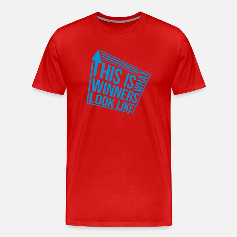 What Winners Look Like - Männer Premium Bio T-Shirt - Rot