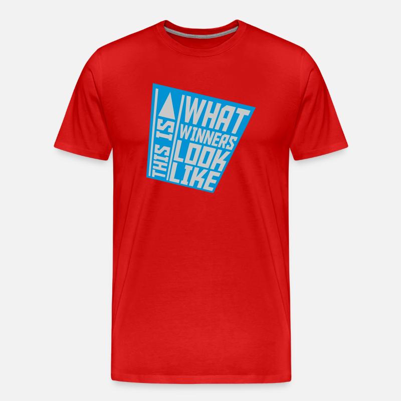What Winners Look Like - Männer Premium Bio T-Shirt - Rot
