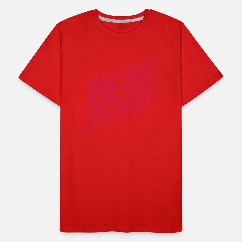 Be different Logo Design Men's Premium Organic T-Shirt