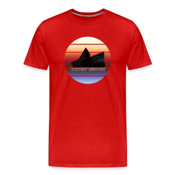 HavenCityUniversityHambrug - Männer Premium Bio T-Shirt - Rot - Vorne - Damien (186cm)