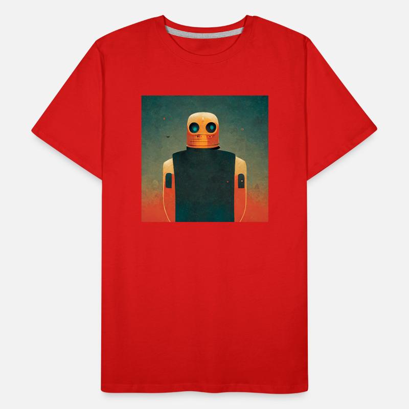 Simpler Roboter Männer Premium Bio T-Shirt