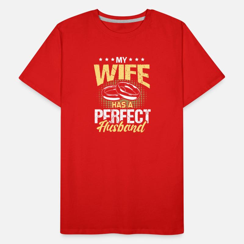 Ehe Ehefrau Braut Männer Premium Bio T-Shirt