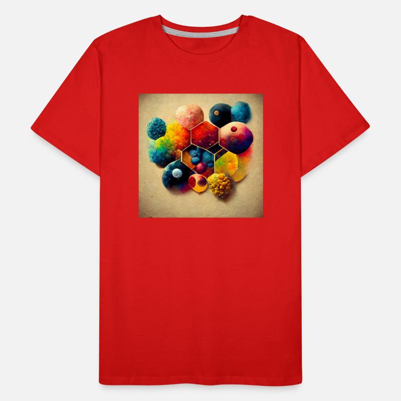 Ein Puzzle mit Molekülen Männer Premium Bio T-Shirt