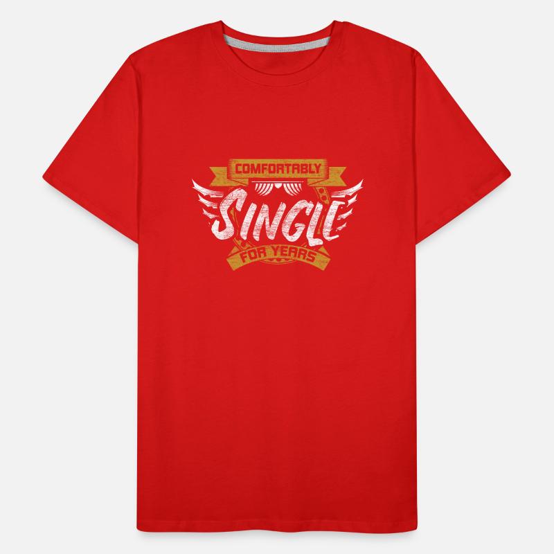 Single Unabhängigkeit Beziehung Männer Premium Bio T-Shirt