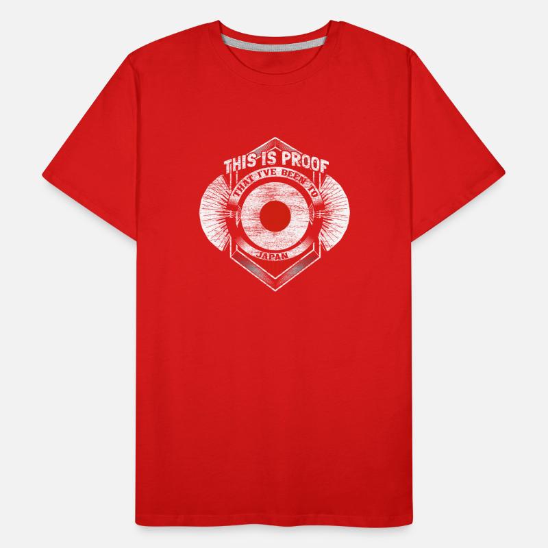 Japan Cherry Blossom Origin Gift Idea Men's Premium Organic T-Shirt