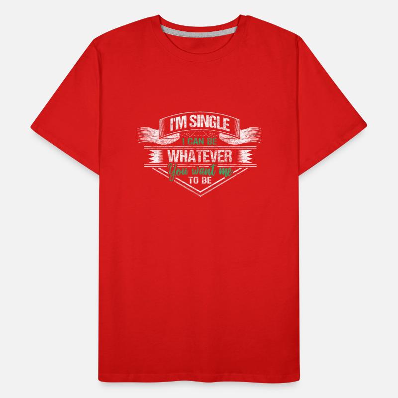 Single Partnerschaft Geschenk Männer Premium Bio T-Shirt