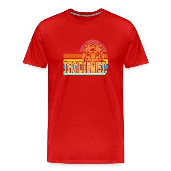 La taxidermie est pour la vie - T-shirt bio Premium Homme - rouge - Devant - Damien (186cm)