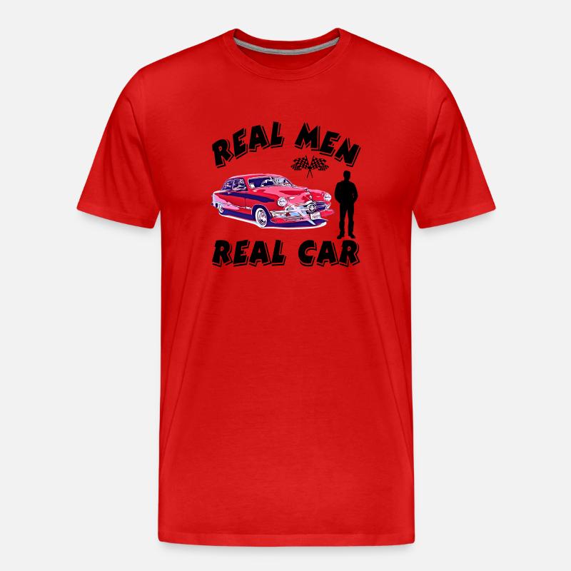 Auto - Männer Premium Bio T-Shirt - Rot