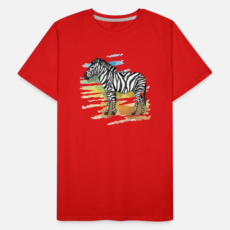 Zebra Männer Premium Bio T-Shirt