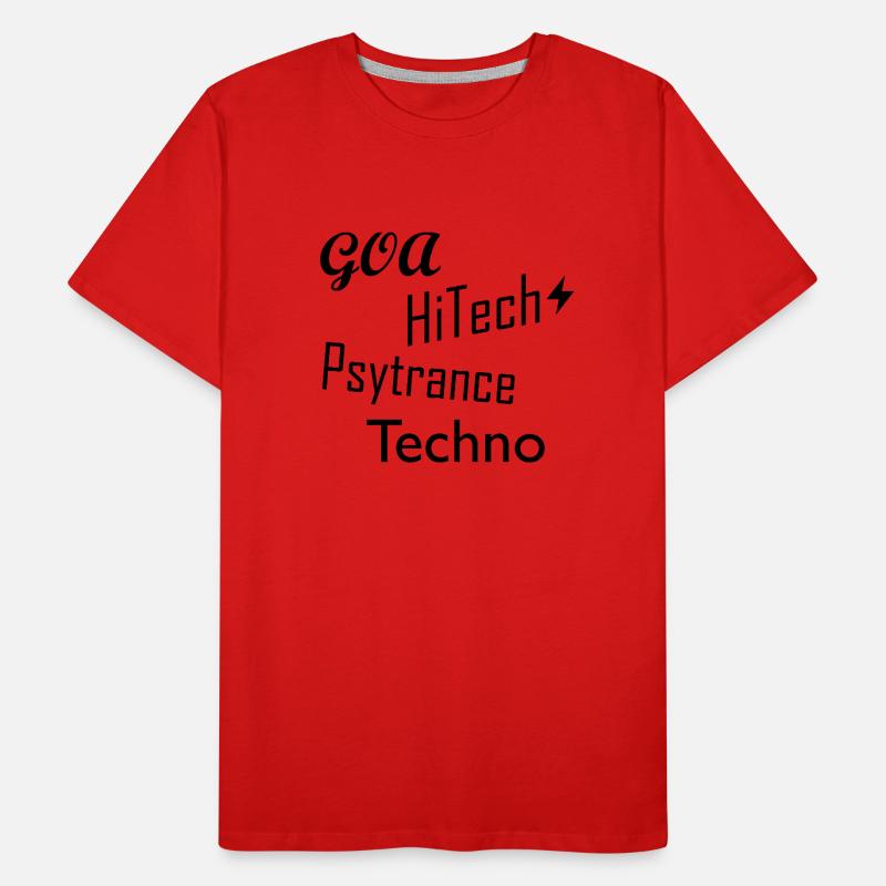 Goa HiTech Psytrance Techno Männer Premium Bio T-Shirt