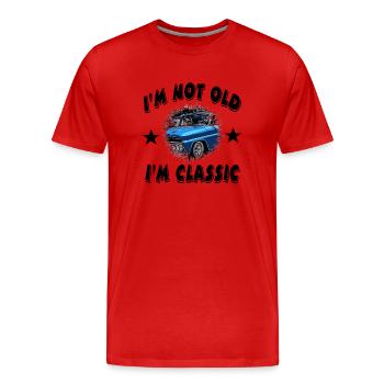 Voiture - T-shirt bio Premium Homme - rouge - Devant - Damien (186cm)