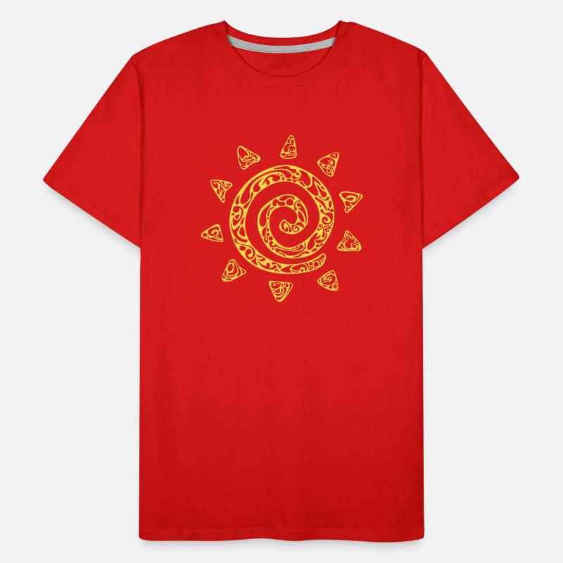 soleil jaune T-shirt bio Premium Homme